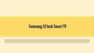 Buy Samsung 32 inch Smart TV online at Best Prices on Bajaj Finserv EMI Store