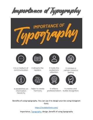 Importance of Typography