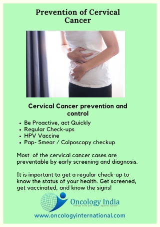 Best Cervical Cancer Treatment Bangalore | Dr. Murali Subramanian