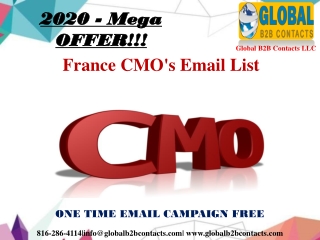 France CMO's Email List