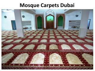 Mosque Carpets In Abu Dhabi