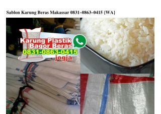 Sablon Karung Beras Makassar 083I–0863–04I5[wa]