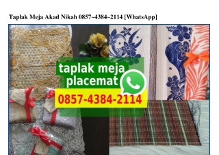 Taplak Meja Akad Nikah Ö857.4384.2II4[wa]