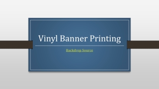 Vinyl Banner Printing