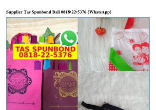 Supplier Tas Spunbond Bali 0818·22·5376[wa]