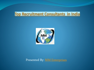 Top Recruitment Consultants in India - MM Enterprises