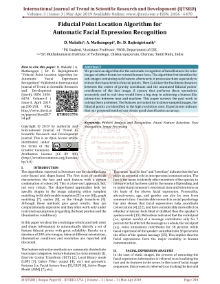 Fiducial Point Location Algorithm for Automatic Facial Expression Recognition