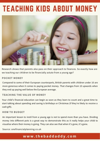 Teaching Kids About Money