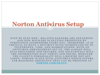 NORTON ANTIVIRUS DOWNLOAD NORTON FOR PC