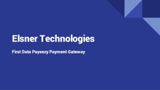 FirstData Payeezy Payment Gateway for WooCommerce