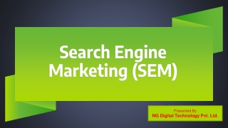 Search Engine Marketing (SEM)