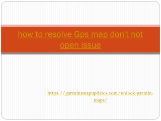 how to resolve Gps map don't not open issue