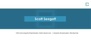 Scott Seegott - Provides Consultation in Cost Management