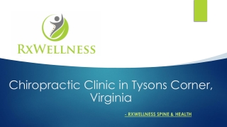 Chiropractic Clinic in Tysons Corner, Virginia