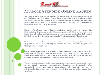 Anabole Steroide Online Kaufen