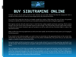 Buy Sibutramine Online