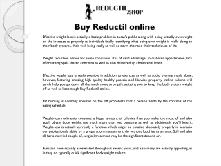 Buy Reductil online