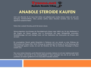 Anabole Steroide Kaufen