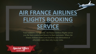 Air France Flights Booking Service.
