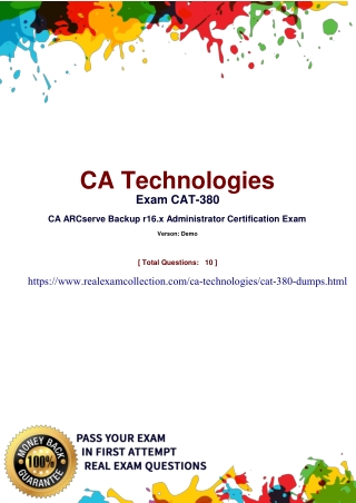 2020 Download Updated CA Technologies CAT-380 Dumps - CAT-380 Exam Study Material