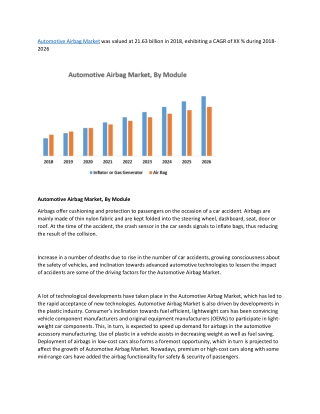 Automotive Airbag Market