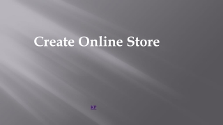 Create online store