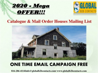 Catalogue & Mail Order Houses Mailing List