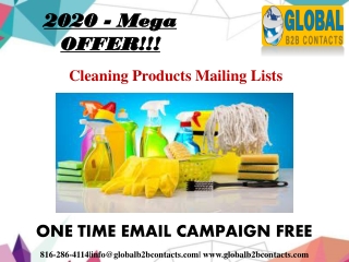 Cleaning Products Mailing Lists