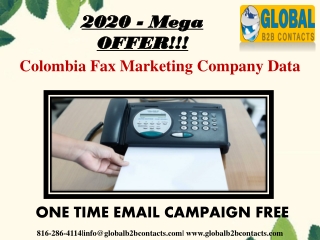 Colombia Fax Marketing Company Data