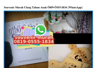 Souvenir Murah Ulang Tahun Anak 08I9~0555~I834[wa]