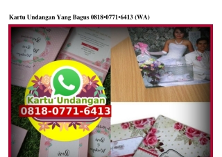 Kartu Undangan Yang Bagus Ô818–Ô771–6413[wa]