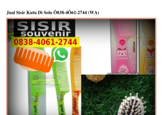 Jual Sisir Kutu Di Solo Ö838–4Ö61–2744[wa]