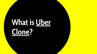 what is Uber clone?