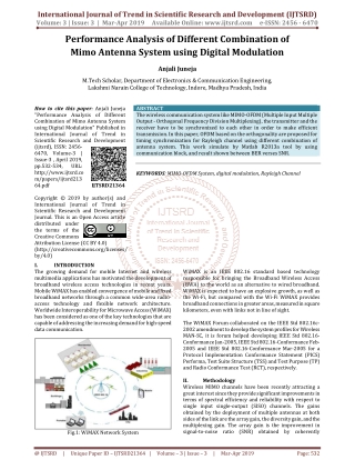 Performance Analysis of Different Combination of Mimo Antenna System using Digital Modulation