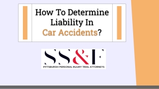 How to Determine Liability in Car Accidents?