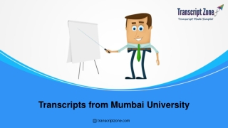 Transcripts from Mumbai University