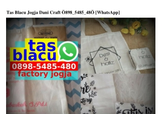 Tas Blacu Jogja Dani Craft 0898•5485•480[wa]