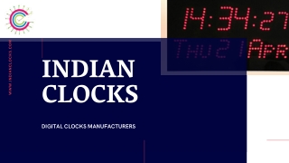 Digital Clocks manufacturing in chennai