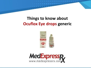 Things to know about Ocuflox eye drops generic