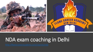 NDA exam coaching in Delhi