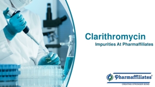 Clarithromycin Impurities at Pharmaffiliates