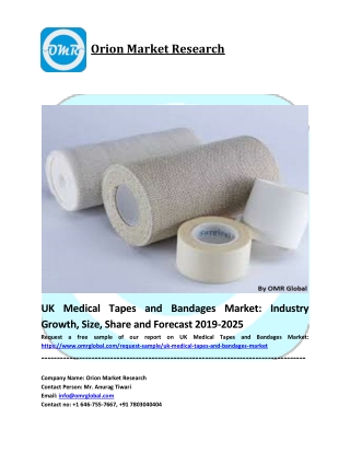 UK Medical Tapes & Bandages Market Size, Share and Forecast to 2025