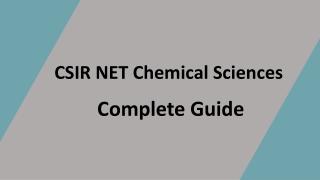 CSIR NET Chemical Sciences – Get Complete Details!