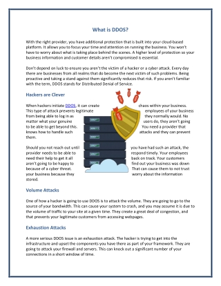 What is DDOS?