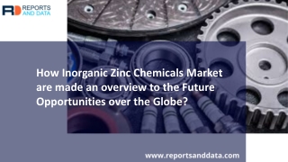 Inorganic Zinc Chemicals Market dynamics and future growth 2019 to 2026