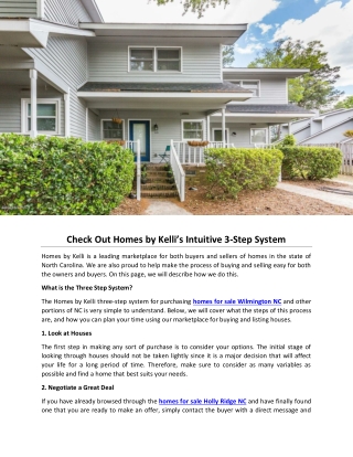 Check Out Homes by Kelli’s Intuitive 3-Step System