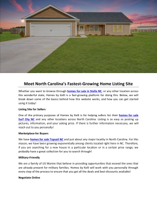 Meet North Carolina’s Fastest-Growing Home Listing Site