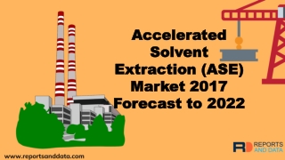 Accelerated Solvent Extraction (ASE) Market Analysis, Size, Growth rate, Industry Challenges and Opportunities to 2022