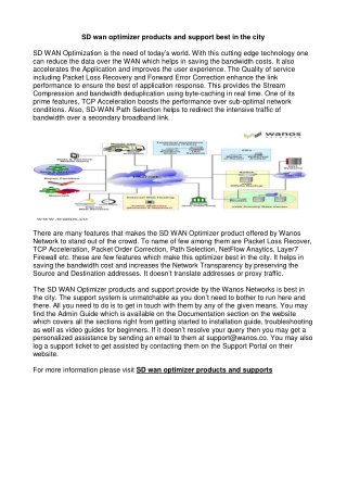 SD wan optimizer products and support best in the city