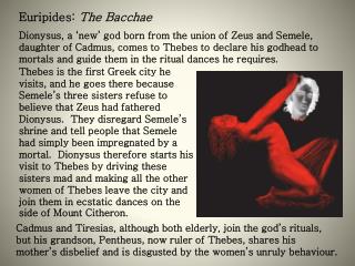Euripides: The Bacchae